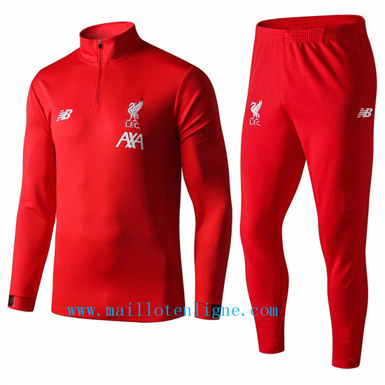 Maillotenligne Survetement Liverpool Rouge 2019/2020 Col Haut