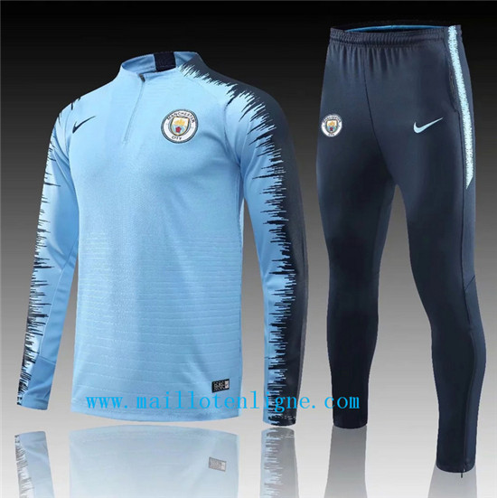 Maillotenligne Survetement Manchester City Bleu Ciel 2018/2019 S