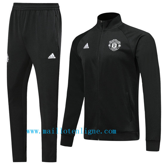 Maillotenligne Veste Survetement Manchester United Noir 2019/202