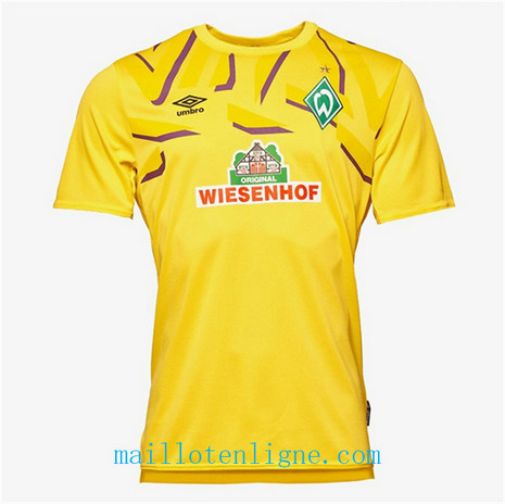 Thai Maillot de Werder Bremen Goalkeeper Jaune 2019 2020