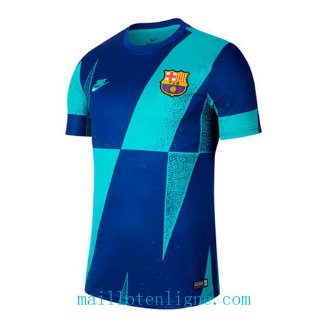 Thai Maillot de Barcelone Training Bleu 2019 2020