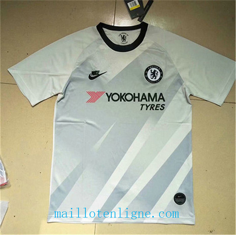 Thai Maillot de Chelsea Training Blanc 2019 2020