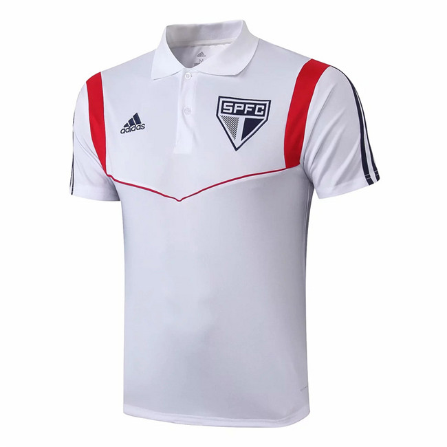 M159 Maillot du Sao Paulo POLO Entrainement Blanc 2019 2020