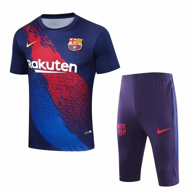 M164 Maillot du Barcelone Entrainement Violet Col Rond 2019 2020