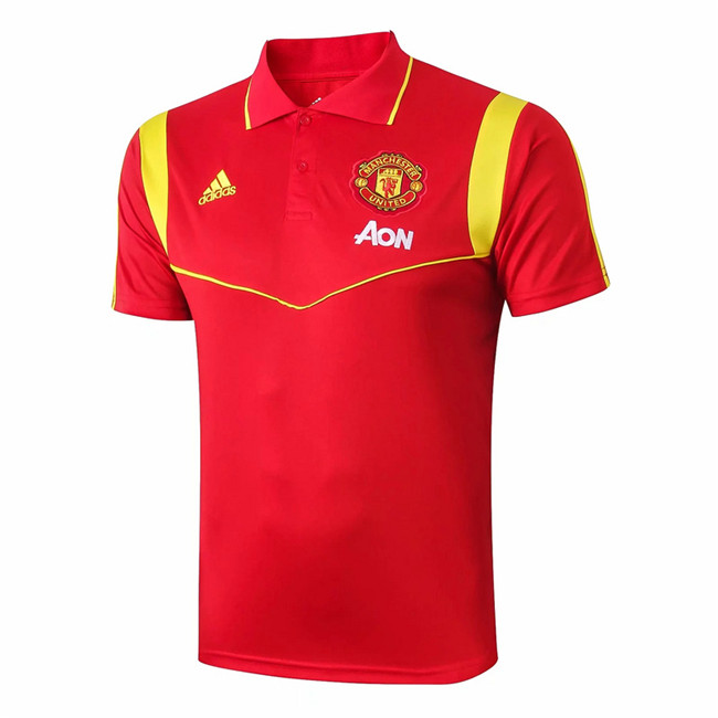 M194 Maillot du Manchester United POLO Entrainement Rouge 2019 2020