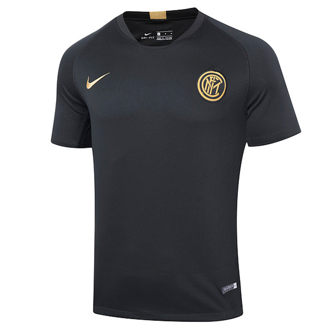 M198 Maillot du Inter Milan Entrainement Noir 2019 2020 Col V