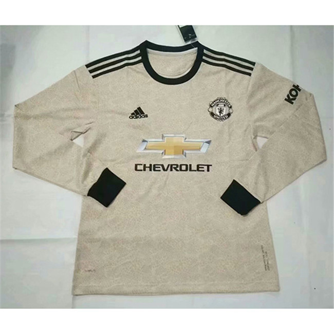 M25 Maillot du Manchester United Exterieur Manche Longue 2019 2020