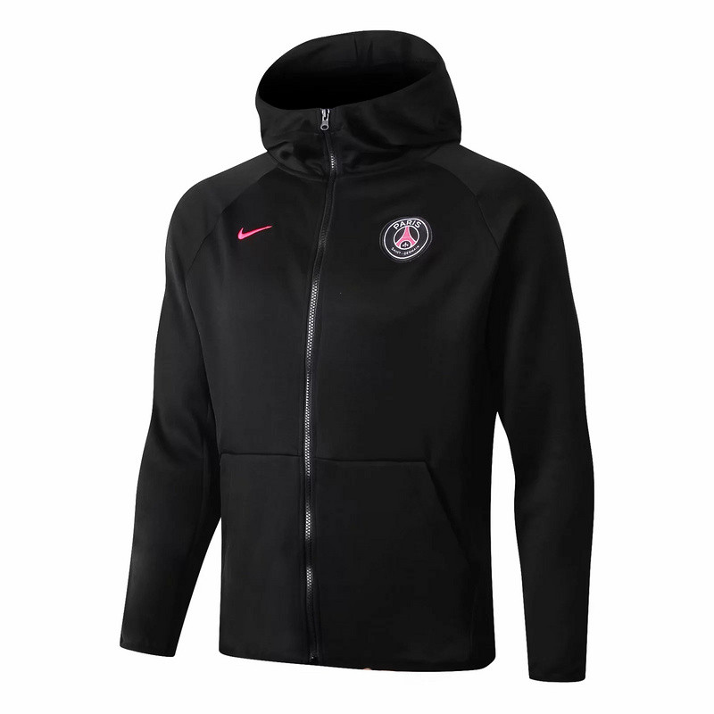 M266 Vestes foot PSG Noir 2019 2020 a Capuche