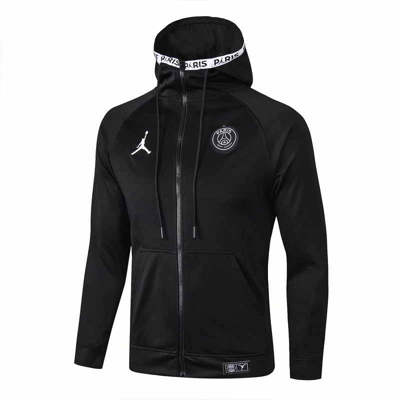 M273 Vestes foot PSG Noir 2019 2020 à Capuche