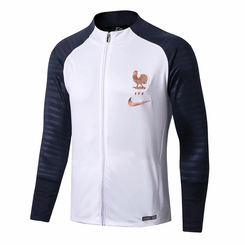 M284 Vestes foot France Blanc/Bleu Marine 2019 2020