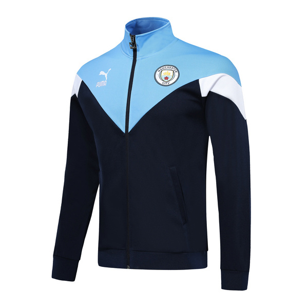 M304 Vestes foot Manchester City Bleu Clair/Bleu Marine 2019 2020