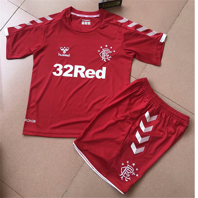 M61 Maillot du Rangers Enfant Third Rouge 2019 2020