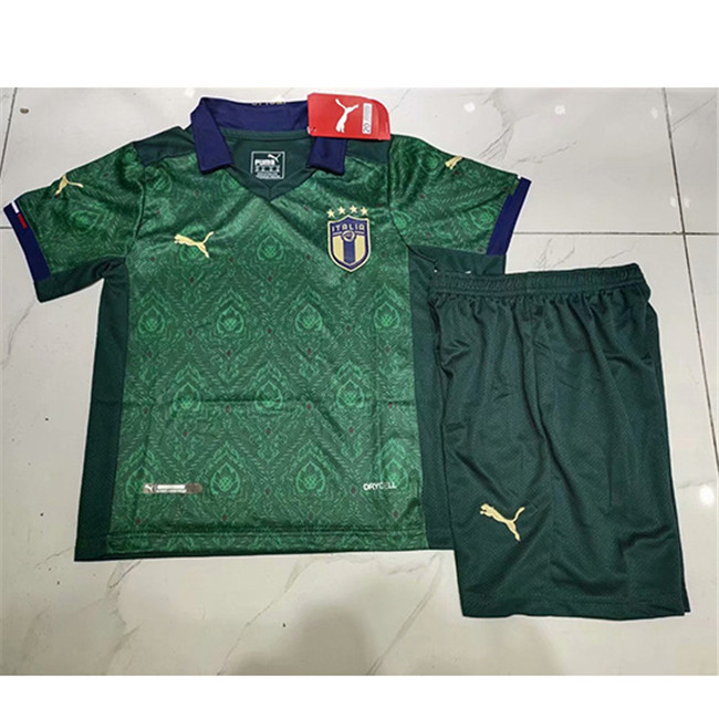 M71 Maillot du Italie Enfant Domicile Vert 2019 2020