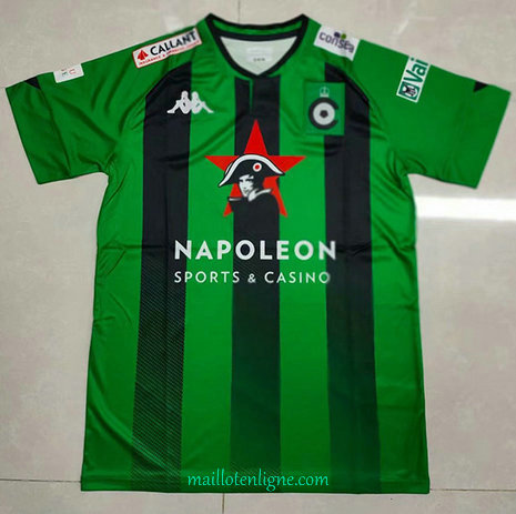 Thai Maillot de Bruges Vert 2020 2021