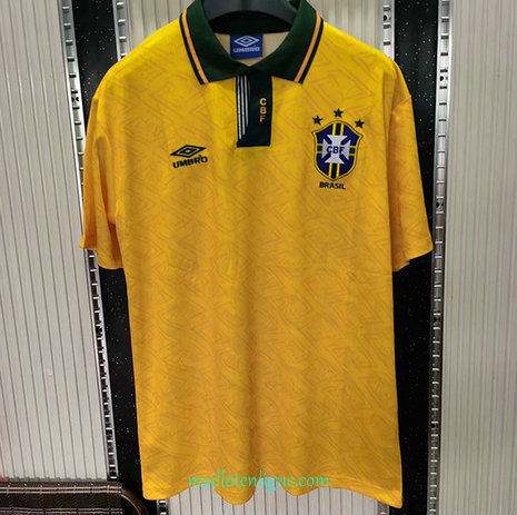 Thai Maillot du Classic Brésil Domicile 1991-93