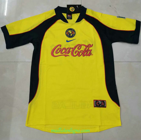 Thai Maillot de Classic CF America Jaune 2001-02