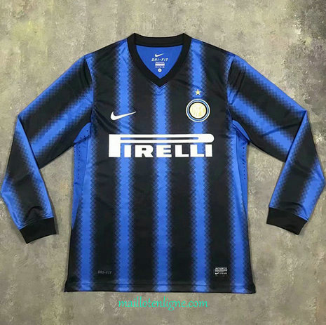 Thai Maillot du Classic Inter Milan Domicile Manche Longue 2010-11