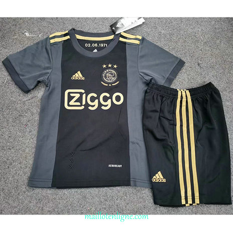 Thai Maillot du Ajax Enfant Third Noir 2020 2021