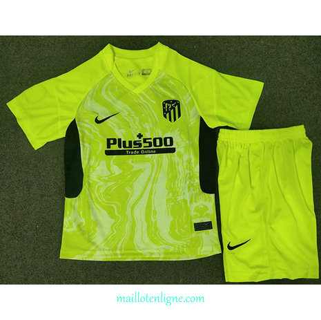 Thai Maillot de Atletico Madrid Enfant Third Vert 2020 2021