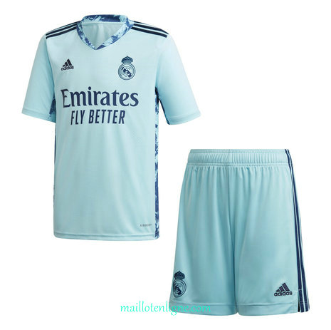 Thai Maillot de Real Madrid Bleu Enfant 2020 2021