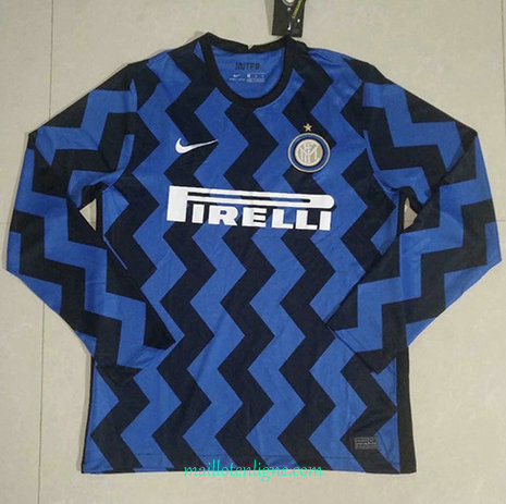 Thai Maillot du Inter Milan Domicile Manche Longue 2020 2021