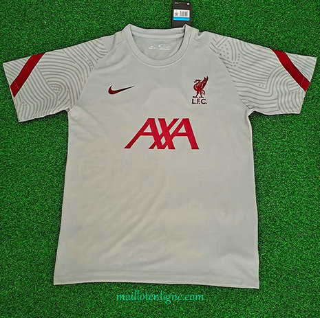 Thai Maillot du Liverpool training Gris 2020 2021