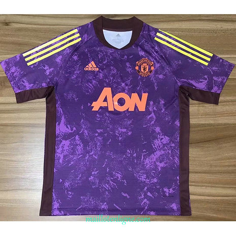 Thai Maillot de Manchester United training Violet 2020 2021