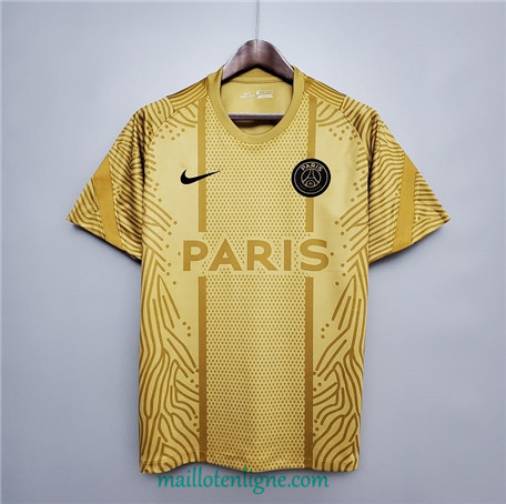 Thai Maillot de PSG training Jaune 2020 2021