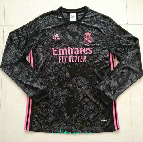 Thai Maillot de Real Madrid Exterieur Manche Longue 2020 2021