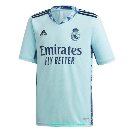 Thai Maillot du Real Madrid Gardien de But Bleu 2020 2021