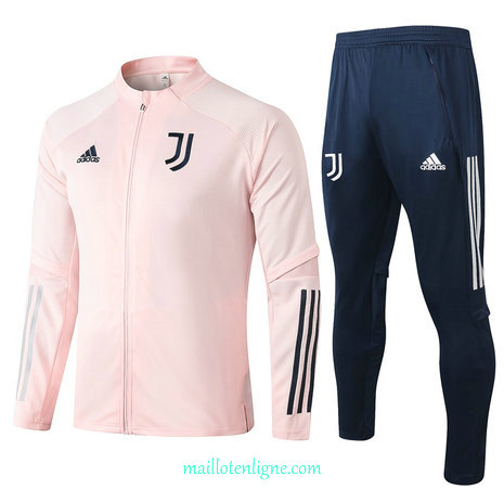 Thai Ensemble foot Juventus Enfant Veste Survetement Rose 2020 2021