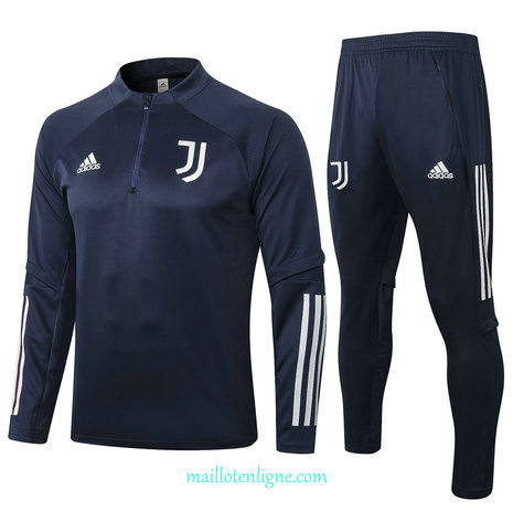 Thai Ensemble foot Juventus Enfant Survetement Bleu Marine 2020 2021