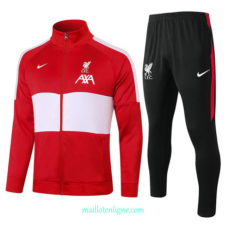 Thai Ensemble foot Liverpool Enfant Veste Survetement Rouge 2020 2021