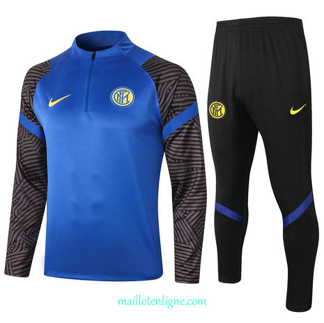 Thai Ensemble foot Inter Milan Survetement Bleu 2020 2021