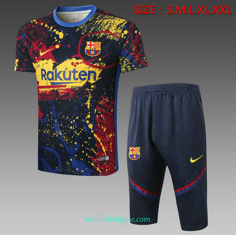 Thai Maillot du Maillot Training Barcelone 3/4 vert noirâtre 2020 2021