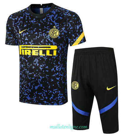 Thai Maillot de Maillot Training Inter Milan 3/4 Bleu 2020 2021