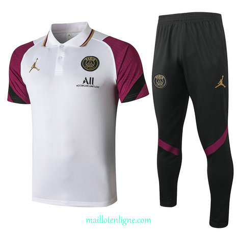 Thai Maillot du Maillot Training Jordan POLO Blanc/Violet 2020 2021