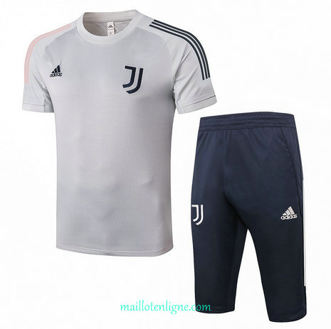 Thai Maillot de Maillot Training Juventus 3/4 Gris 2020 2021