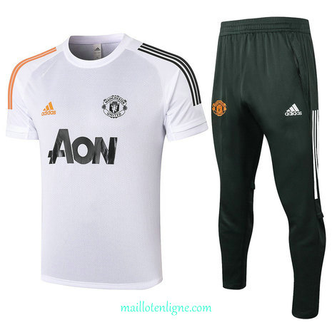 Thai Maillot du Maillot Training Manchester United Blanc 2020 2021