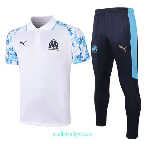 Thai Maillot de Maillot Training Marseille POLO Blanc 2020 2021