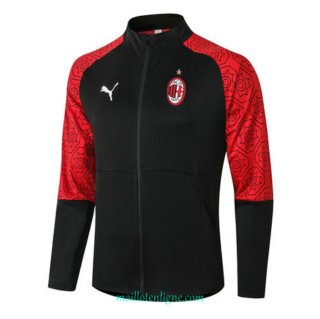 Thai Veste foot AC Milan Noir 2020 2021