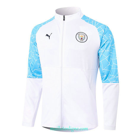 Thai Veste foot Manchester City Blanc 2020 2021