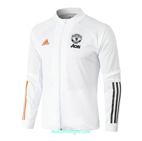 Thai Veste foot Manchester United Blanc 2020 2021