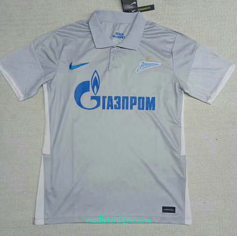 Thai Maillot de Zenit St Petersburg Gris 2020 2021