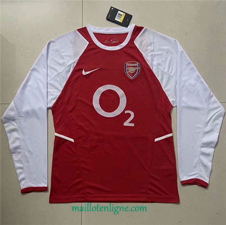 Thai Maillot du Classic Arsenal Domicile Manche Longue 2002-03