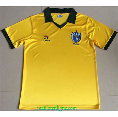 Thai Maillot de Classic Brésil Domicile 1985