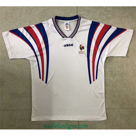 Thai Maillot de Classic France Blanc Exterieur 1996