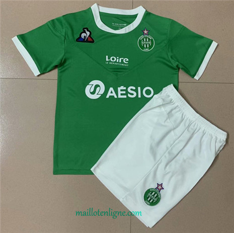 Thai Maillot du Saint Etienne Enfant Domicile 2020 2021