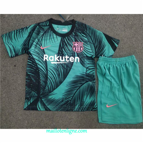 Thai Maillot du Barcelone Enfant training Vert 2020 2021