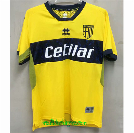 Thai Maillot du Parme Calcio Exterieur Jaune 2020 2021